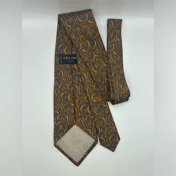Celine Paris Monogram Paisley Baroque Tie - Picture 2 of 4